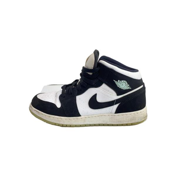 NIKE◆AIR JORDAN 1 MID SE (GS)/エアジョーダンミッド/ホワイト/BQ69...