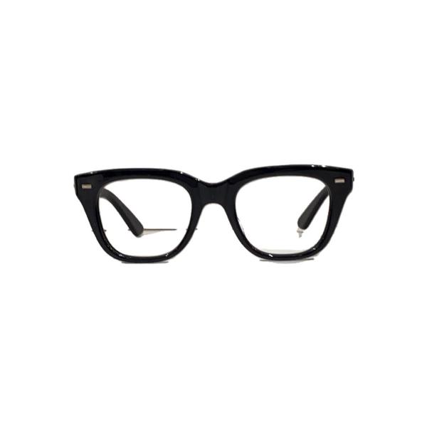 金子眼鏡◆メガネ/ウェリントン/プラスチック/BLK/メンズ//