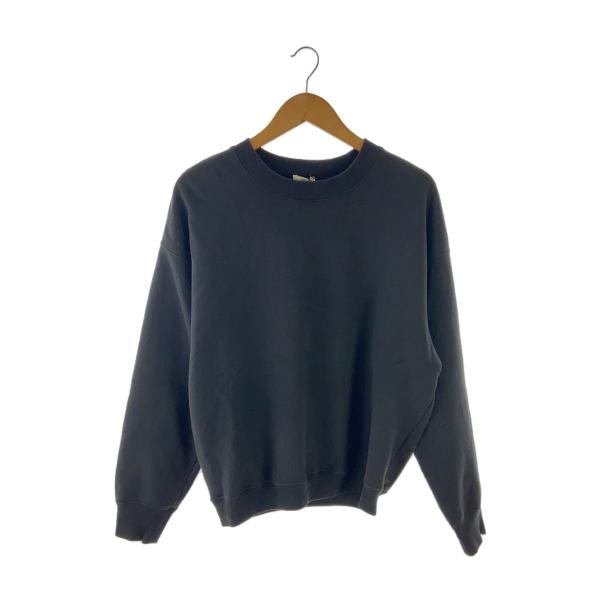 awasa_アワサ/24AW スーピマエイジングコットンクルーネックスウェット/SIZE:1/ブラッ...