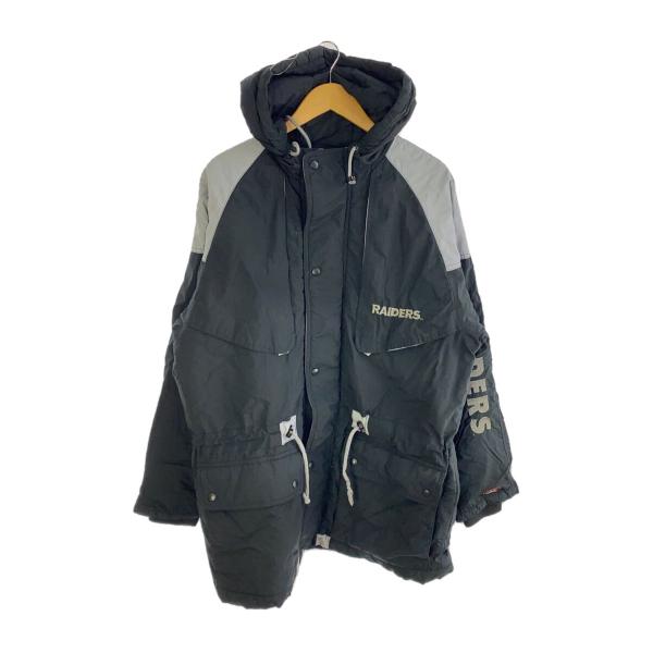 NFL◆Vintage/90s/MIRAGE FIRST STRING/RAIDERS/中綿ジャケッ...