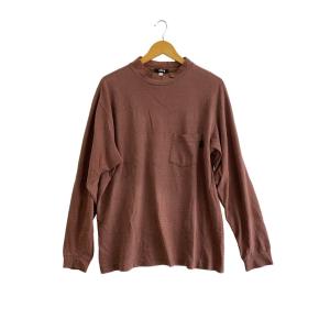 STUSSY◆80s/old stussy border tee/長袖Tシャツ/SIZE:L/コットン/BRD/ボーダー//