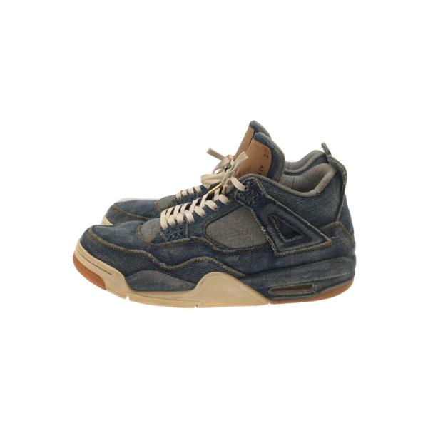 NIKE◆LEVIS AIR JORDAN 4 DENIM/AO2571-401/27.5cm//