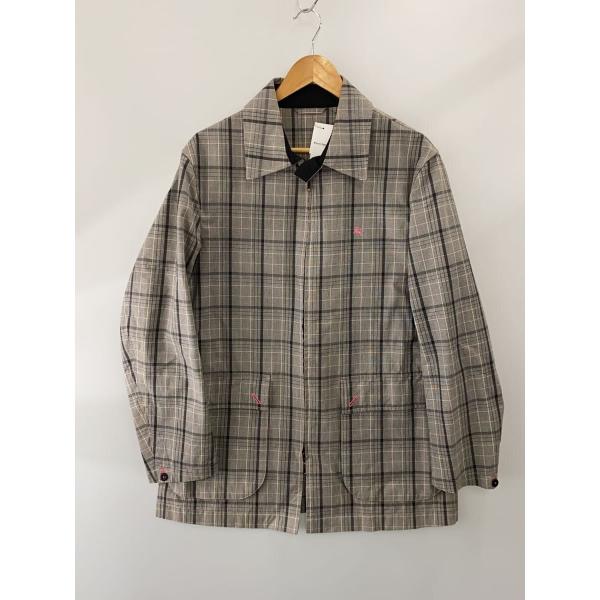 BURBERRY BLACK LABEL◆ジャケット/L/コットン/GRY/チェック/BMP32-6...