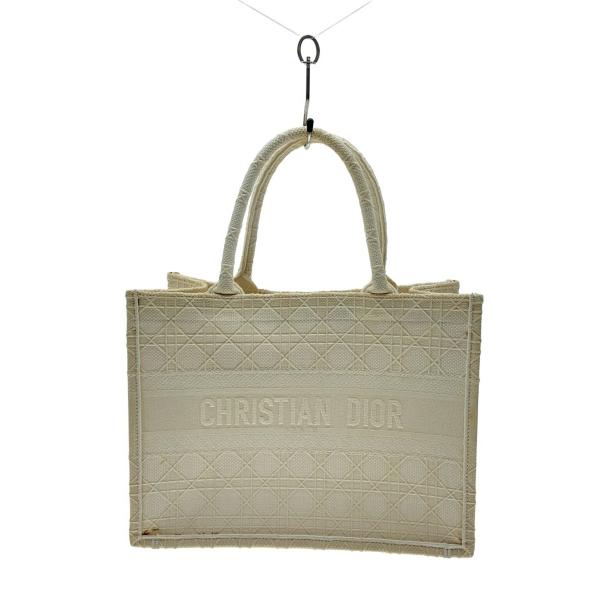 Christian Dior◆ブックトートバッグ/--/WHT/無地/50-MA-0220