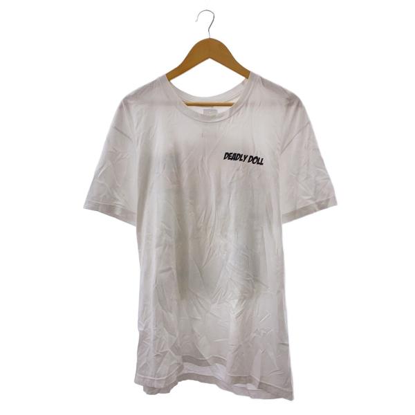 DEADLY DOLL/Tシャツ/XL/コットン/WHT/プリント