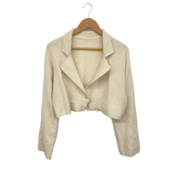 AMERI◆BUSTIER SET SUPER SOFT CARDIGAN/カーディガン/ウール/0...
