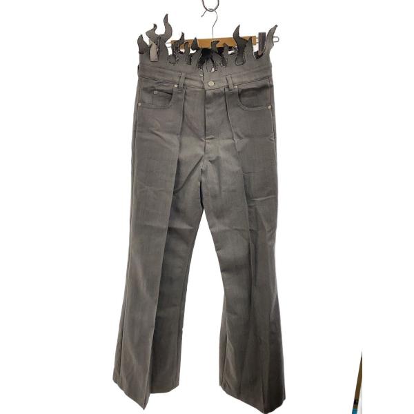 TENDER PERSON◆ボトム/3/ウール/GRY/LL-PT-4222/WAIST FLAME...