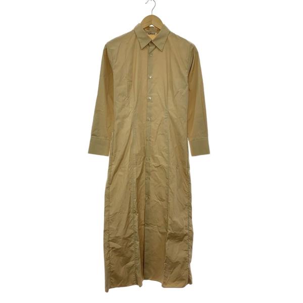 AURALEE◆HIGH COUNT FINX OX SHIRT DRESS/1/コットン/BEG/...