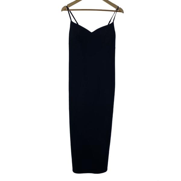 AMERI◆キャミワンピース/M/ポリエステル/BLK/無地/02220531480