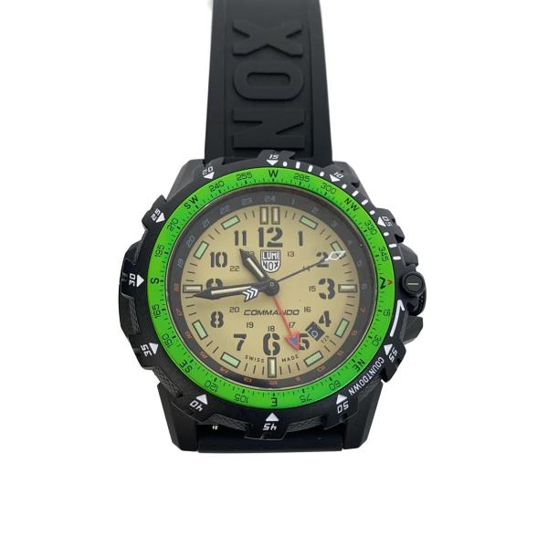 LUMINOX◆クォーツ腕時計/アナログ/ラバー/BEG/BLK/3320-1gbq h-3 lx-...