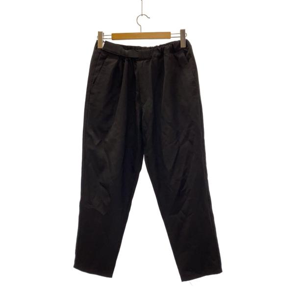 Graphpaper◆SELVAGE WOOL COOK PANTS/FREE/ウール/BLK/無地...
