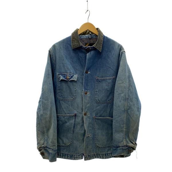 DEE CEE◆80s/USA製/ライナー付き/ボタン欠損/カバーオール/--/デニム/IDG/無地