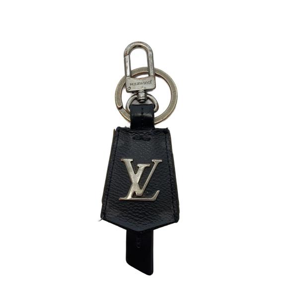LOUIS VUITTON◆ポルト・クレ・クロッシュクレ_モノグラム・エクリプス/PVC/BLK/メ...
