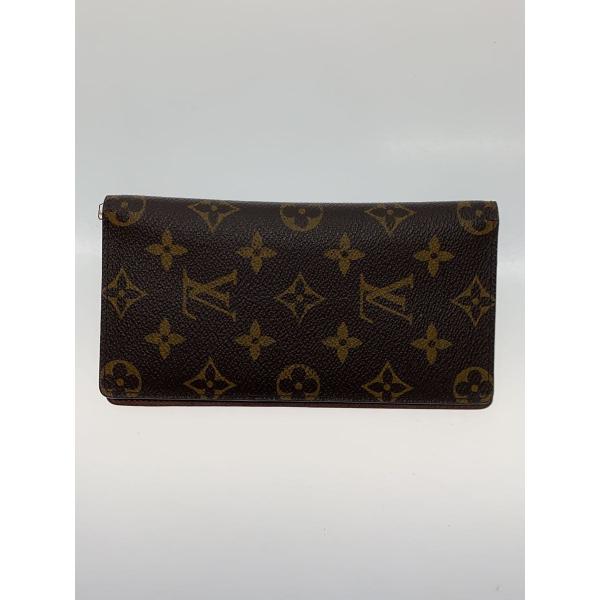 LOUIS VUITTON◆ポルト・バルール・カルト・クレディ_モノグラム・キャンバス_BRW/PV...