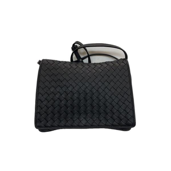 BOTTEGA VENETA◆ショルダーバッグ/レザー/BLK