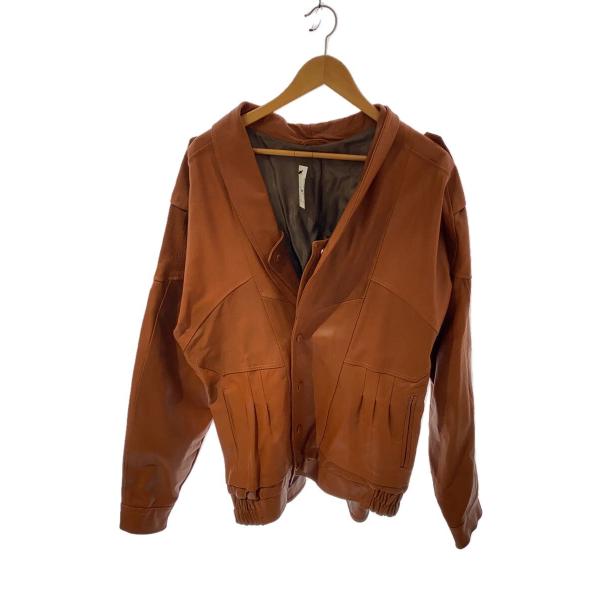 80s/FAKE LATHER RIDERS JACKET/フェイクレザー/BRW