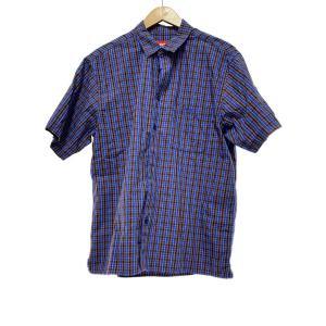 Supreme◆半袖シャツ/M/コットン/BLU/チェック/25ss/Mini Plaid S/S Shirt
