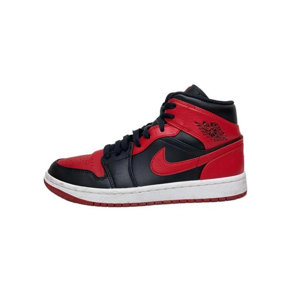 NIKE◆AIR JORDAN 1 MID_エアジョーダン 1 ミッド/25cm/RED