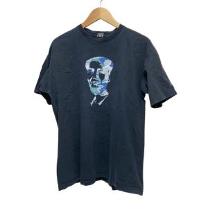 STUSSY◆Tシャツ/L/コットン/NVY/プリント//OLD