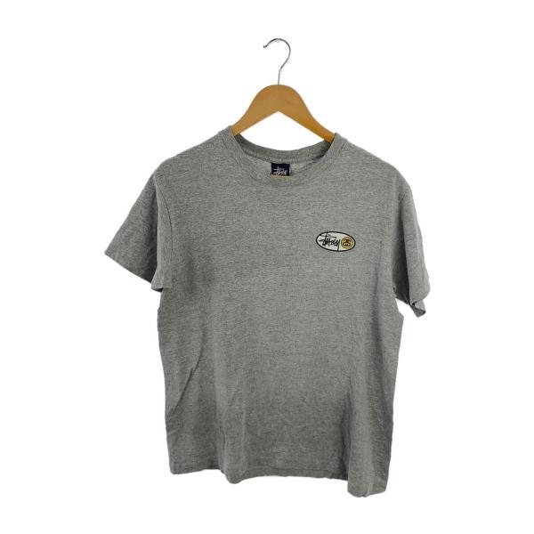 STUSSY◆Tシャツ/M/コットン/GRY/無地