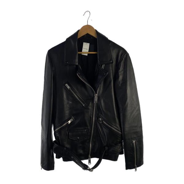 ALLSAINTS◆ダブルライダースジャケット/--/レザー/BLK