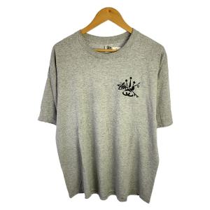 STUSSY◆Tシャツ/XL/コットン/GRY//OLD