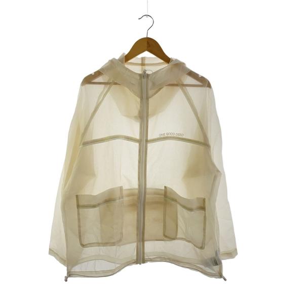 JEANASIS◆ブルゾン/FREE/ナイロン/IVO/無地/JS071736CF