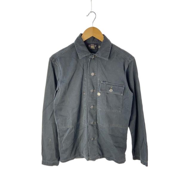 RRL◆カバーオール/XS/コットン/GRY/ヘリンボーン