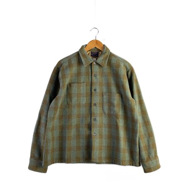 TIMBER TRAIL/ネルシャツ/XL/ウール/GRN/チェック