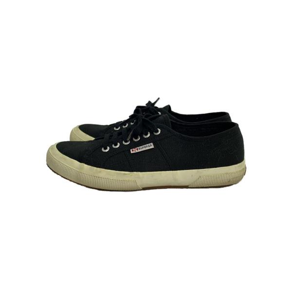 SUPERGA◆ローカットスニーカー/UK9/ブラック/キャンバス/スペルガ