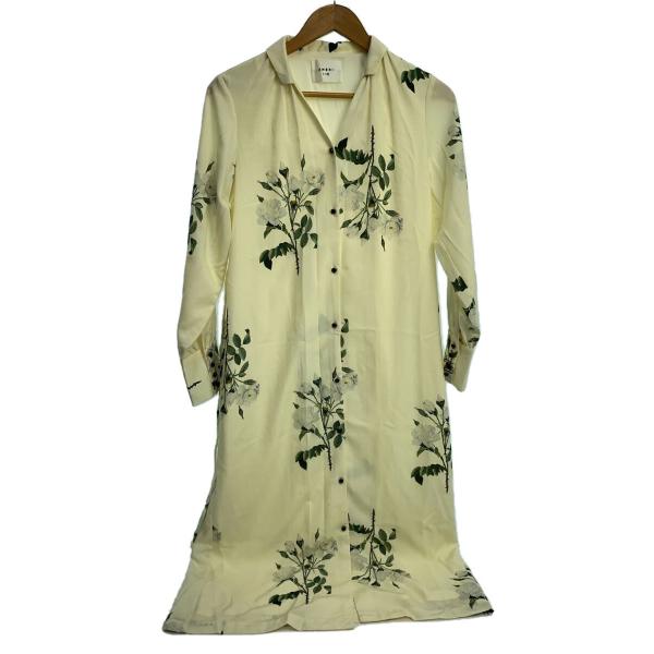 AMERI◆POSIE SHIRT DRESS/シャツワンピース/ポリエステル/花柄/汚れ有り/02...