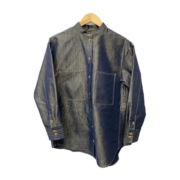 AMERI◆長袖シャツ/FREE/コットン/NVY