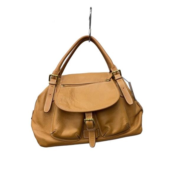 TOPKAPI◆トートバッグ/レザー/BRW/無地