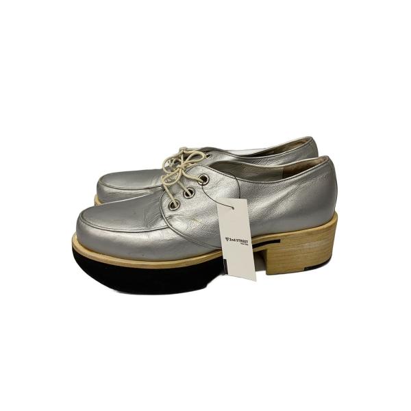 JIL SANDER◆ローファー/38/SLV/PVC