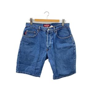 STUSSY◆90s/USA製/デニムショーツ/ショートパンツ/34/IDG//