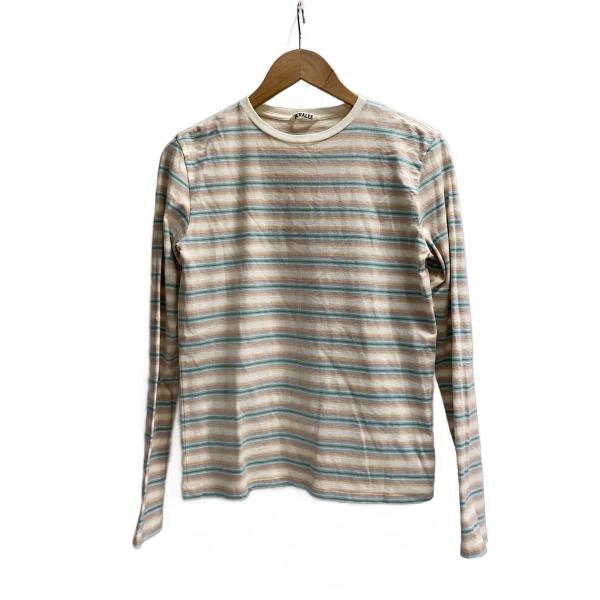 AURALEE◆GRADIENT STRIPE JERSEY L/S TEE/1/マルチカラー/ボー...