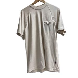 STUSSY◆90s/紺タグ/USA製/ラグラン/胸ポケ/Tシャツ/S/コットン/BEG//