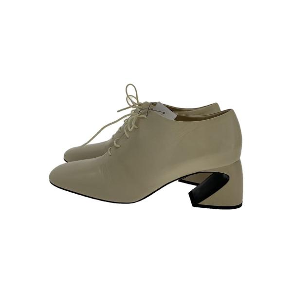 JIL SANDER◆レースアップブーツ/38/WHT/JS38222A
