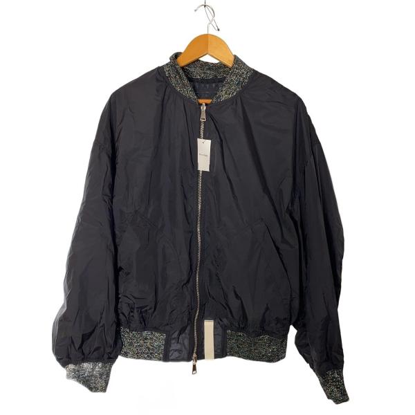 SHINYA KOZUKA◆25ss/BOMBER AS CANVAS/ブルゾン/M/ナイロン/BL...