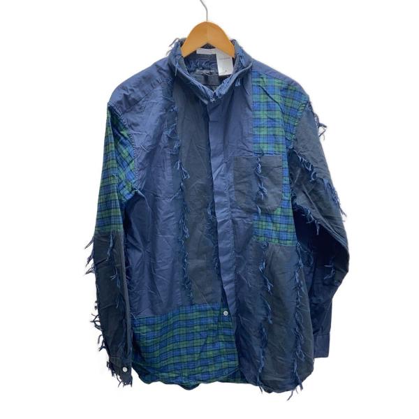 Engineered Garments◆Combo Short Collar Shirt/長袖シャツ...