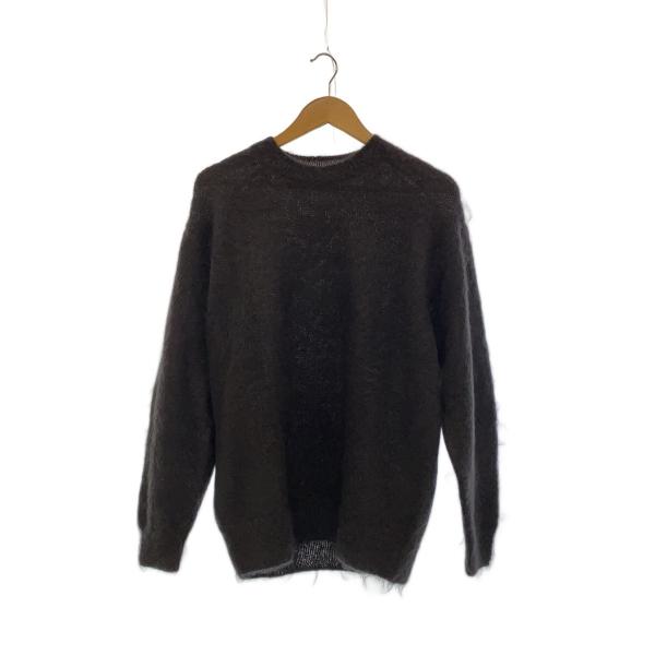 AURALEE◆BRUSHED SUPER KID MOHAIR KNIT P/O/モヘアニット/3...