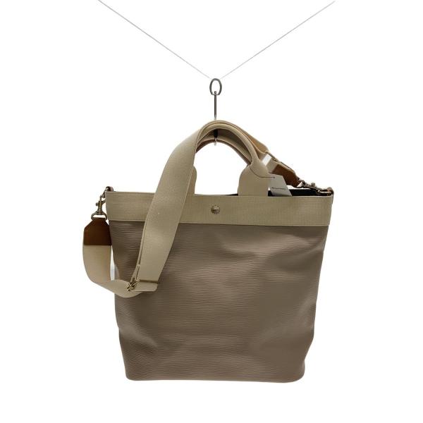 Breath TOPKAPI◆トートバッグ/レザー/BEG/無地//