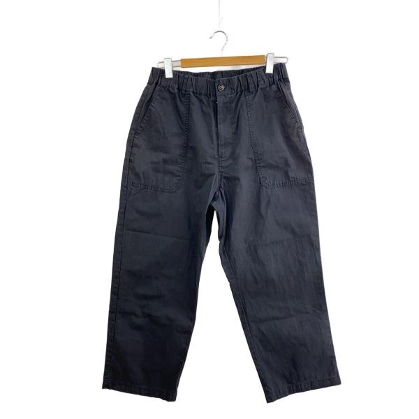 Upscape Audience◆ベイカーワイドパンツ/ボトム/XL/コットン/BLK/AUD