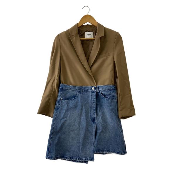 AMERI◆テーラードジャケット/S/ポリエステル/BRW/01110620500