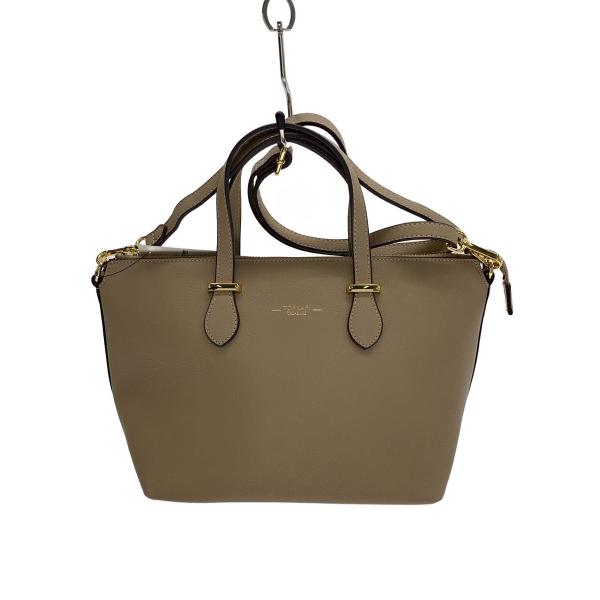 TOPKAPI◆バッグ/レザー/BEG/無地