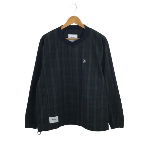 WTAPS◆2022AW/SMOCK 02/トップス/1/ナイロン/NVY/チェック/222TQDT...