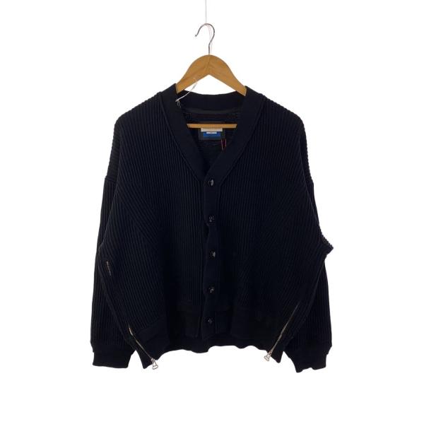 MAISON SPECIAL◆Prime-Over Side Zip Rib V-Neck Knit...