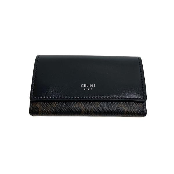 CELINE◆カードケース/--/BLK/総柄/レディース/F-FG-1256