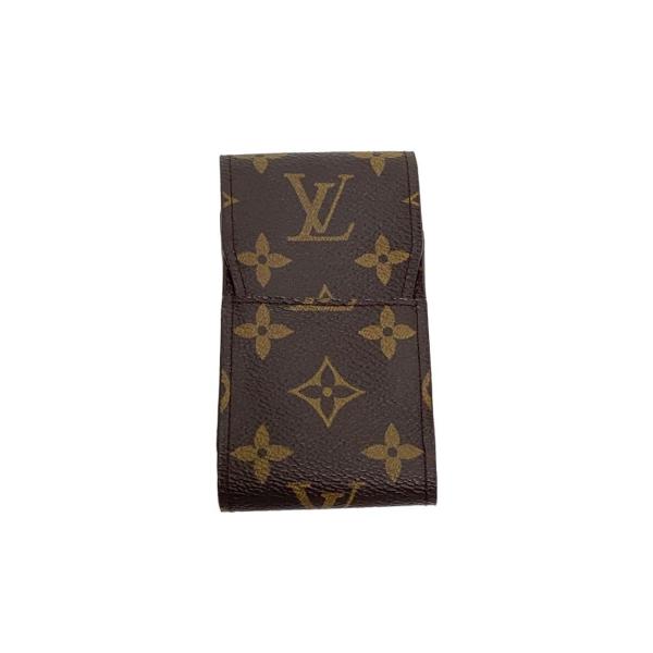 LOUIS VUITTON◆エテュイ・シガレット_モノグラム・キャンバス/PVC/BRW/総柄/メン...