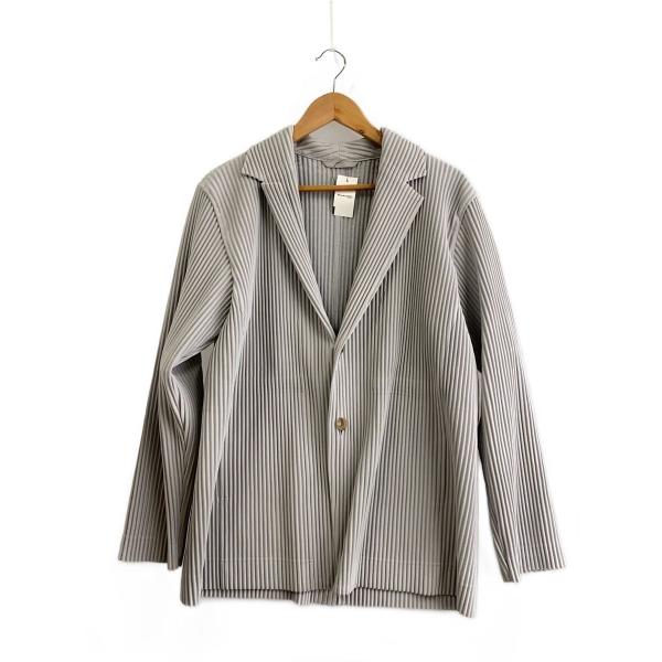 HOMME PLISSE ISSEY MIYAKE◆プリーツテーラードジャケット/3/ポリエステル/...